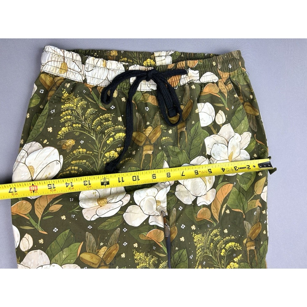Morning Witch Women's S Magnolia Goldenrod Trousers Floral Whimsygoth Pants - Picture 5 of 10